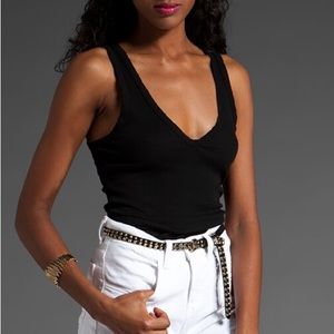 Brand new with tags V-neck mini rib James Perse tank.